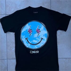 Jbalvin tour merch Black T-Shirt  Face Graphic